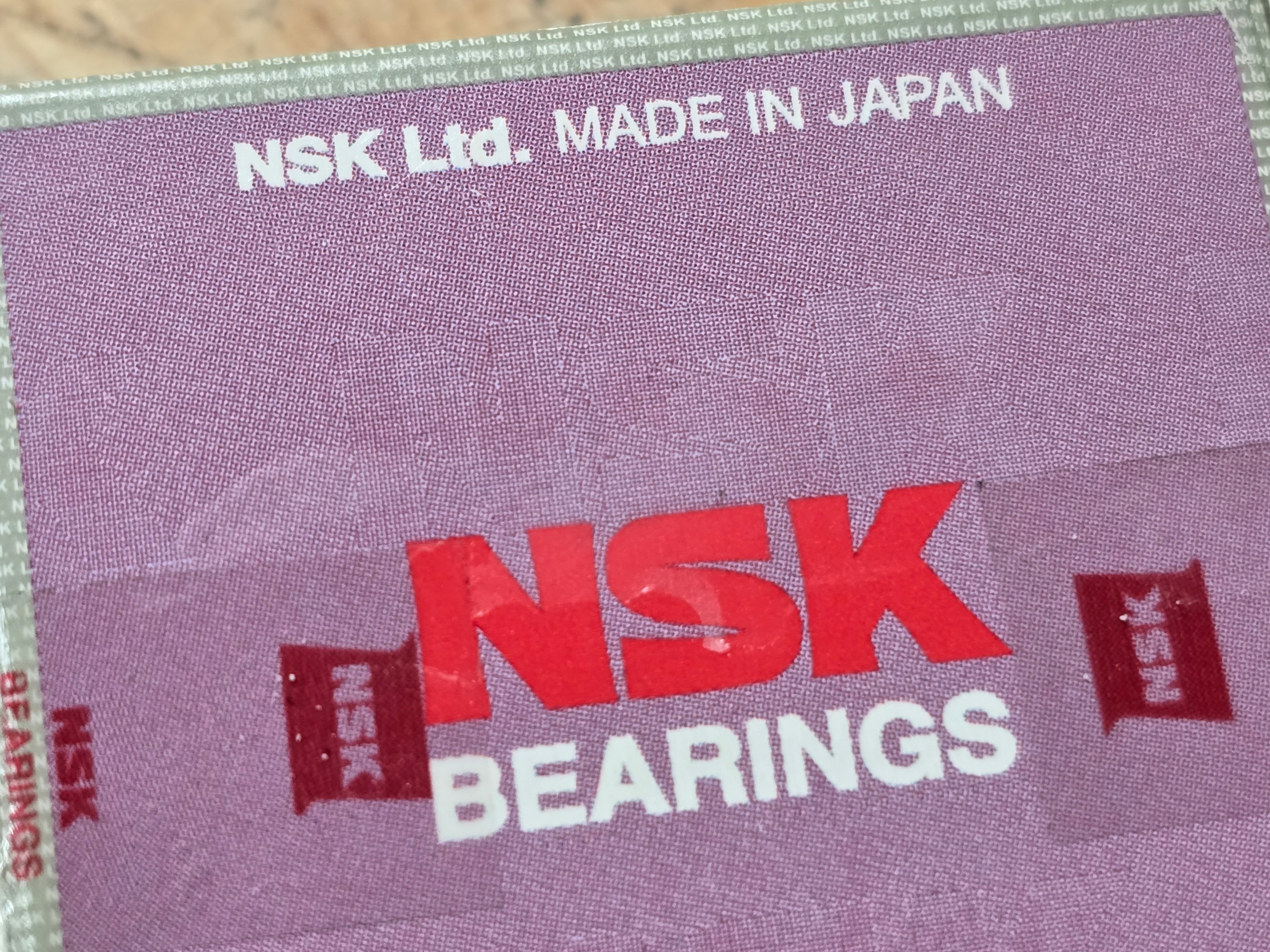 NSK replacement bearings used in Pentair SuperFlo rebuild — made in Japan