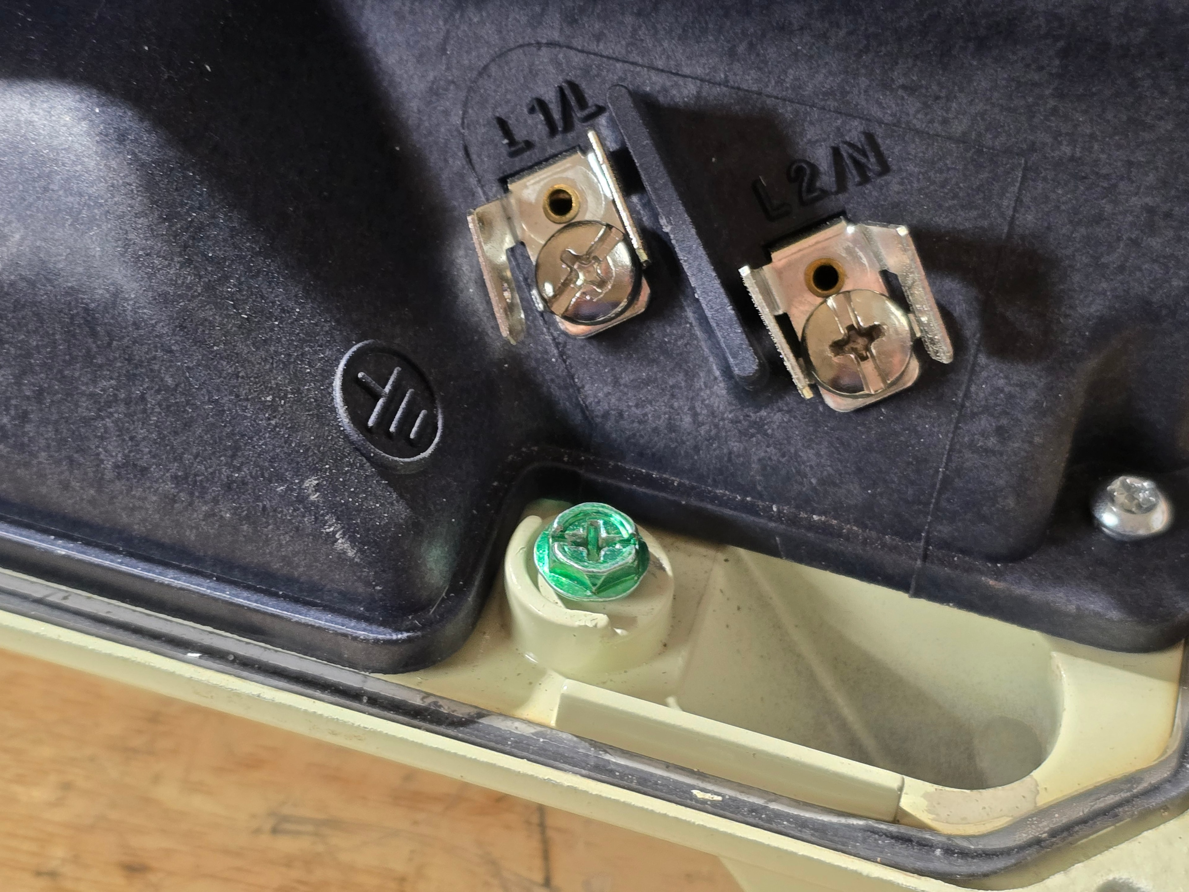 Pentair VST drive input/output connectors — wiring terminals close-up