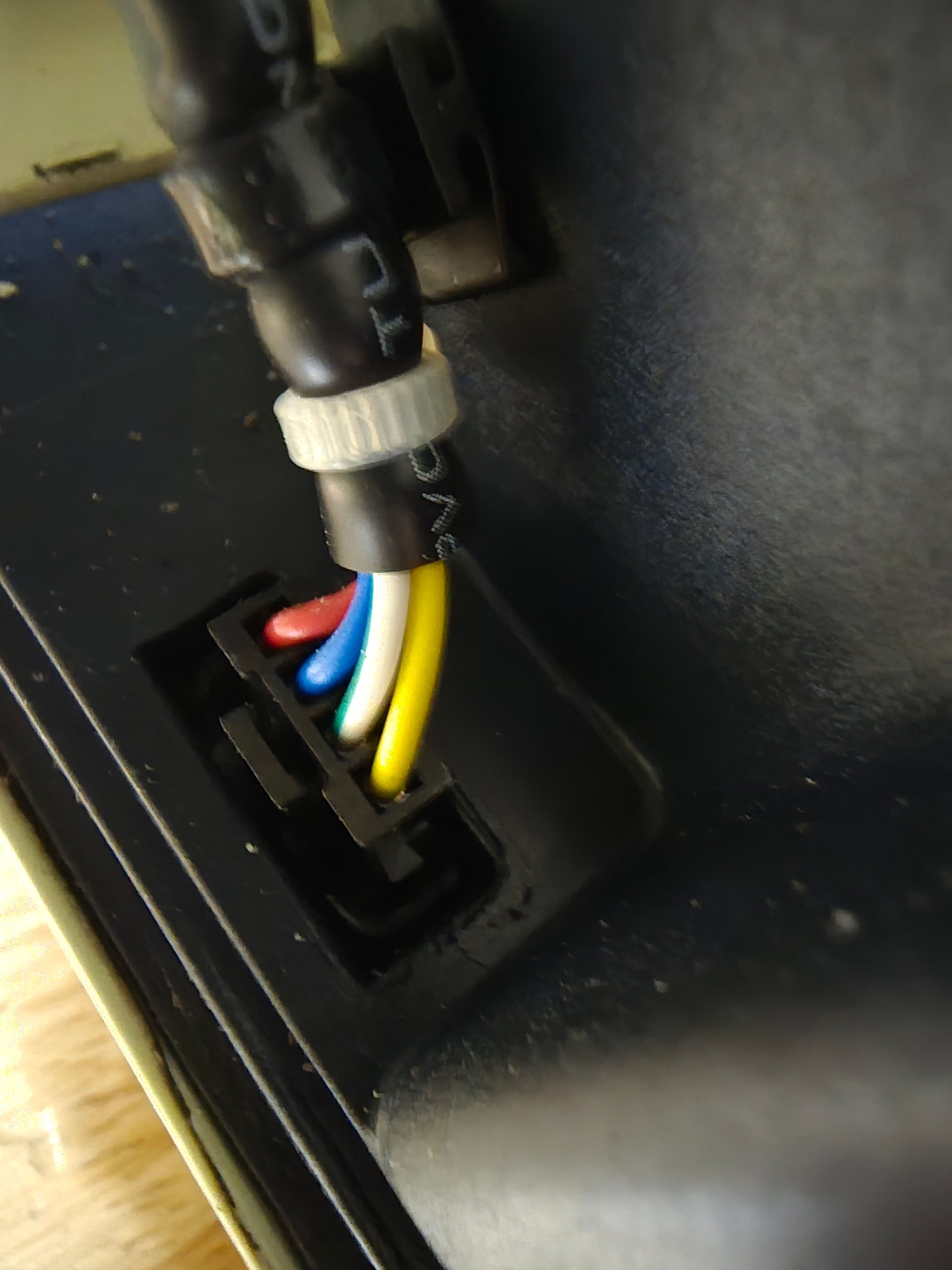 Pentair VST drive wiring harness — colored cable connections