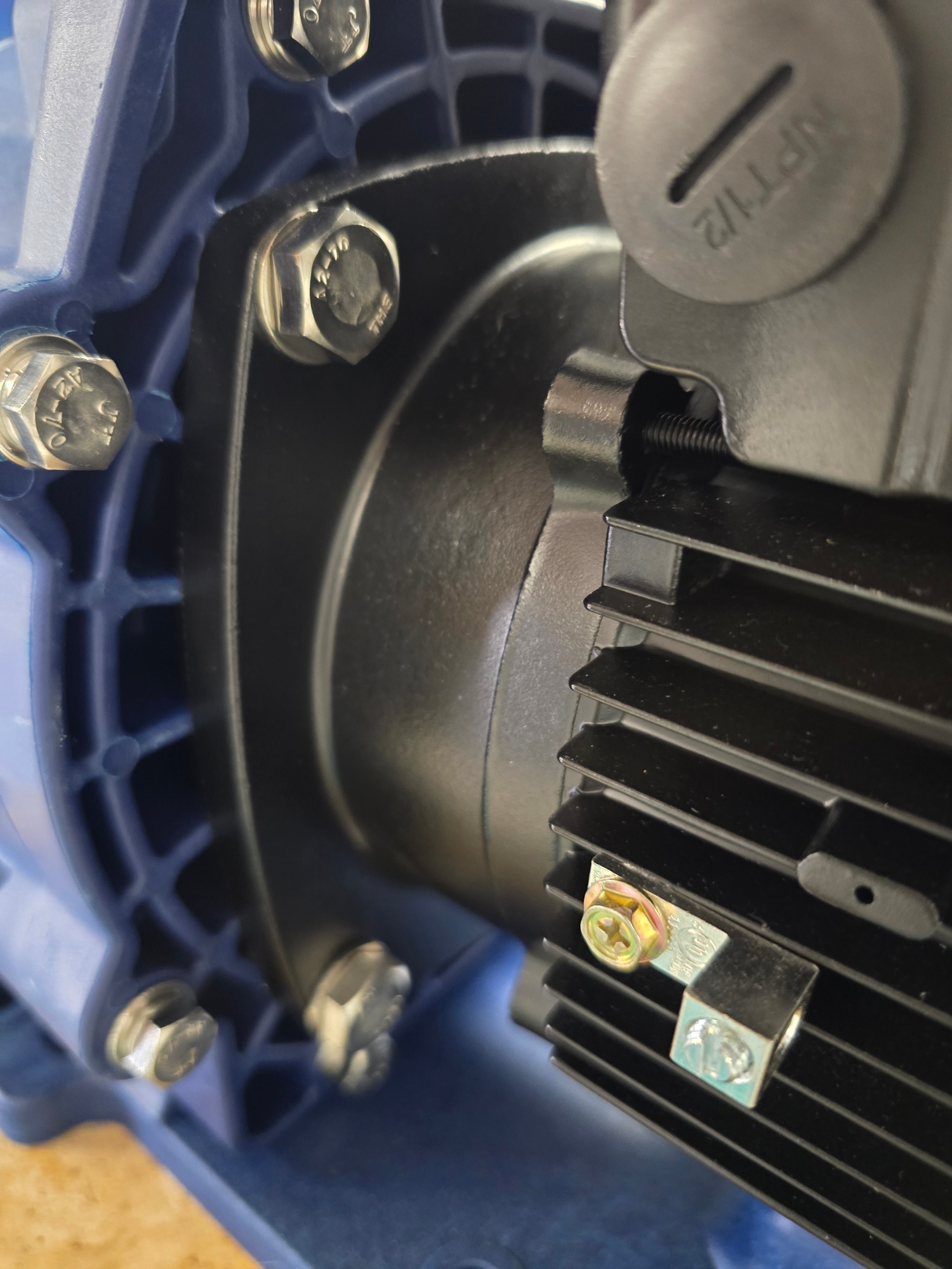 Superior Pump 98150 specification label — 1.5 HP, 2.2 THP, 115/230V